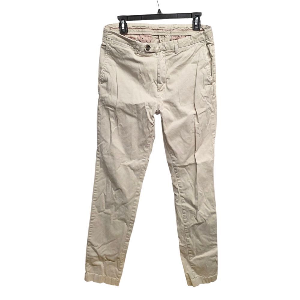 Brooks Brothers Rex Fleece Beige Men's Tan Chinos 33x34